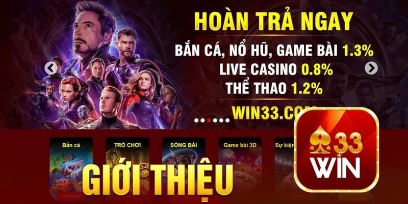 Giới thiệu tổng quan về nhà cái 33win com